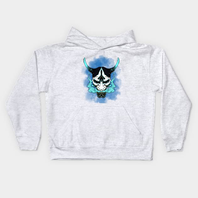 Oni Mask Kids Hoodie by Daniel99K